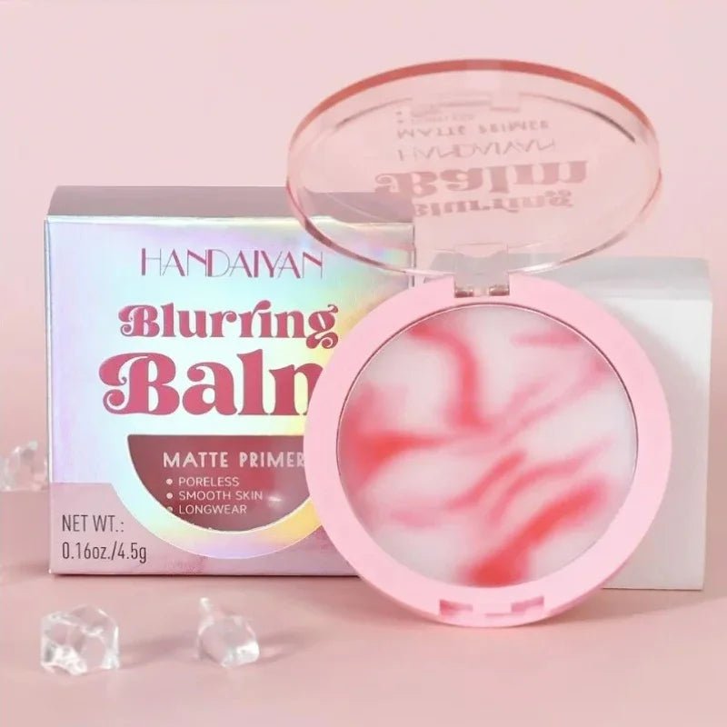 Matte Setting Powder Lasting Oil-Control Purple Glitter Pressed Powder Brightening Face Powder Jelly Compact Foundation Makeup - themonogram manor 