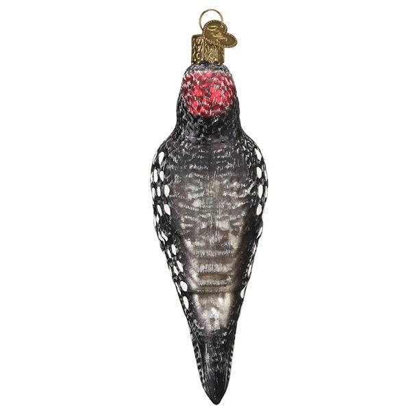 Vintage Hairy Woodpecker Ornament - themonogram manor 