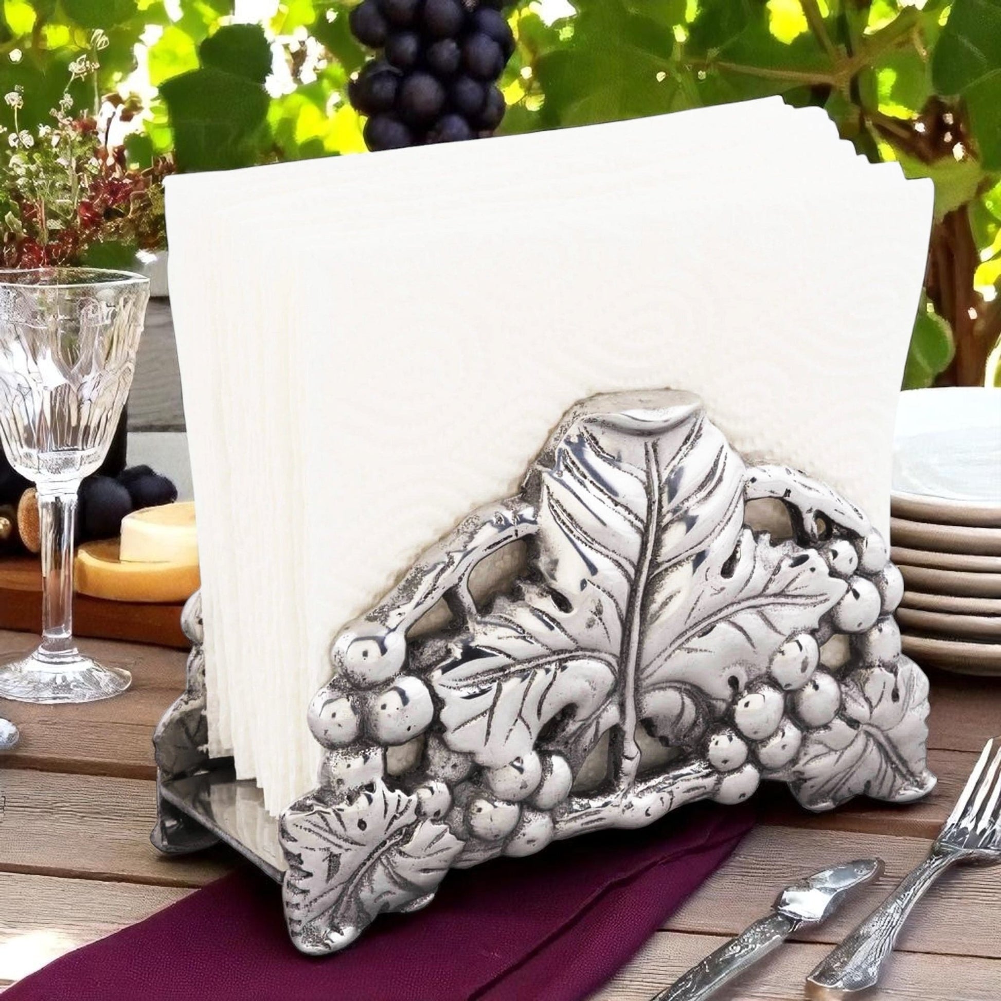Grape 6 Napkin Holder - themonogram manor 