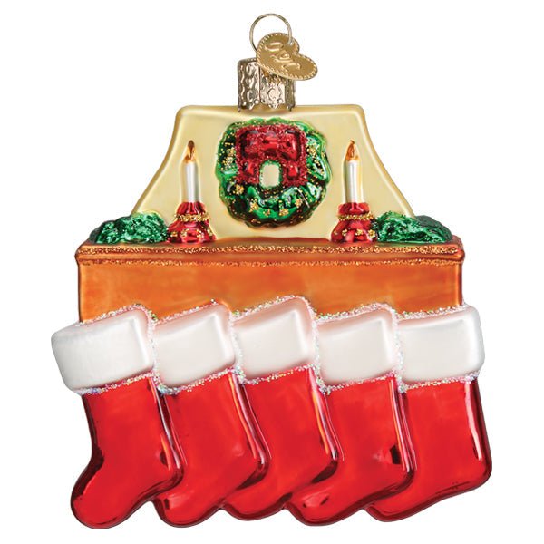 Family Of 5 Stockings Ornament - themonogram manor 