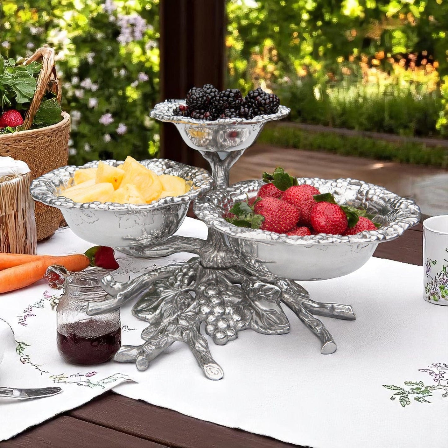 Grape 3-Tiered Bowl - themonogram manor 