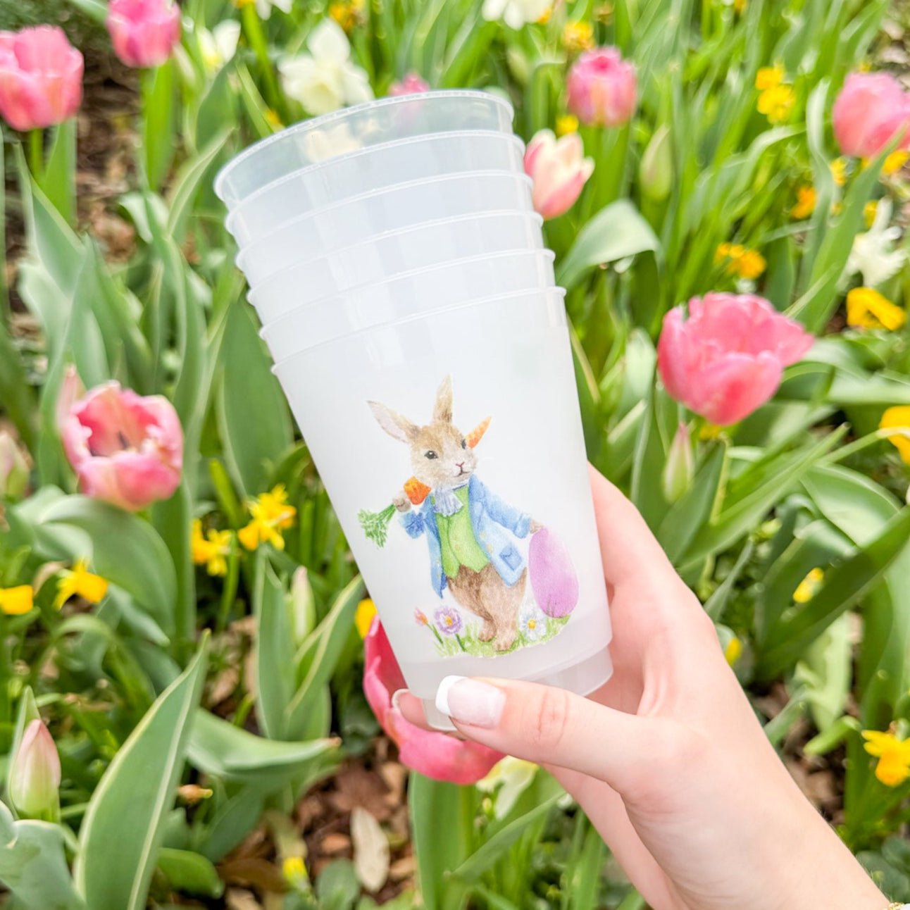 Rabbit & Carrot Frosted Cup - themonogram manor 