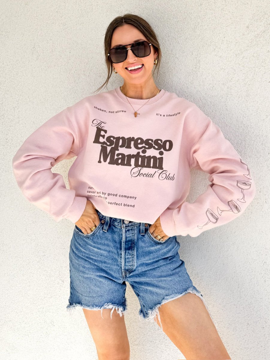 ‘Espresso Martini Social Club' Crewneck Sweatshirt - themonogram manor 
