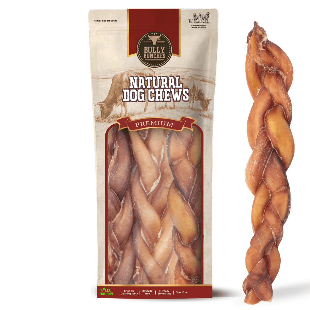 12 Inch Monster Braided Bully Stick - themonogram manor 
