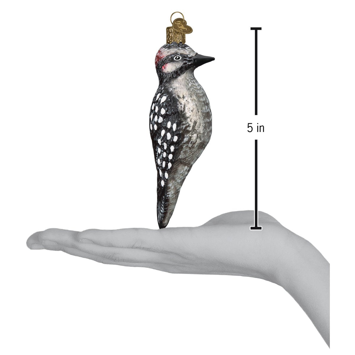 Vintage Hairy Woodpecker Ornament - themonogram manor 