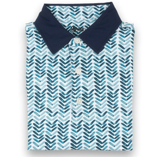 Flying V Men's Polo - themonogram manor 