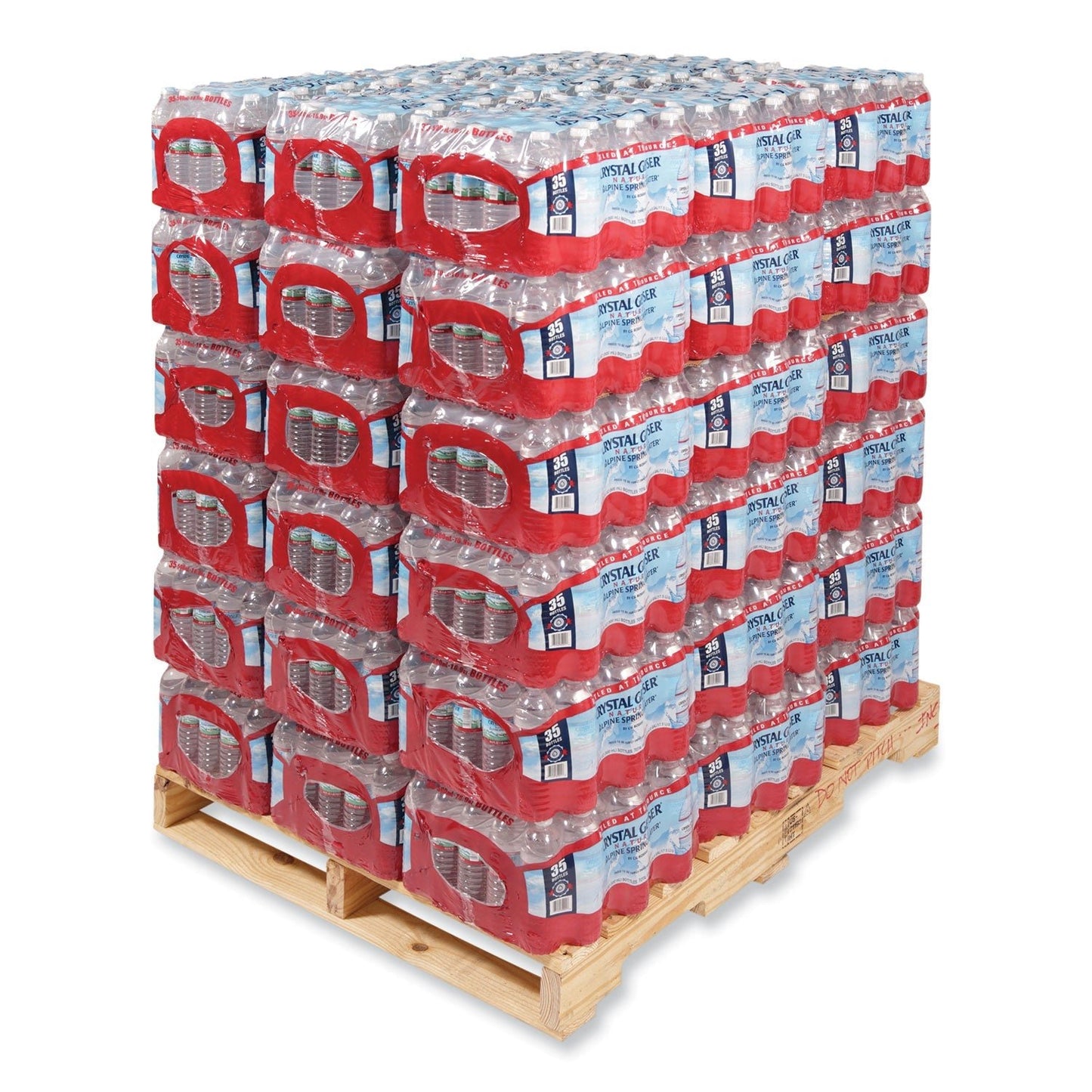 Crystal Geyser Alpine Spring Water, 16.9 oz Bottle, 35/Case, 54 Cases/Pallet - themonogram manor 