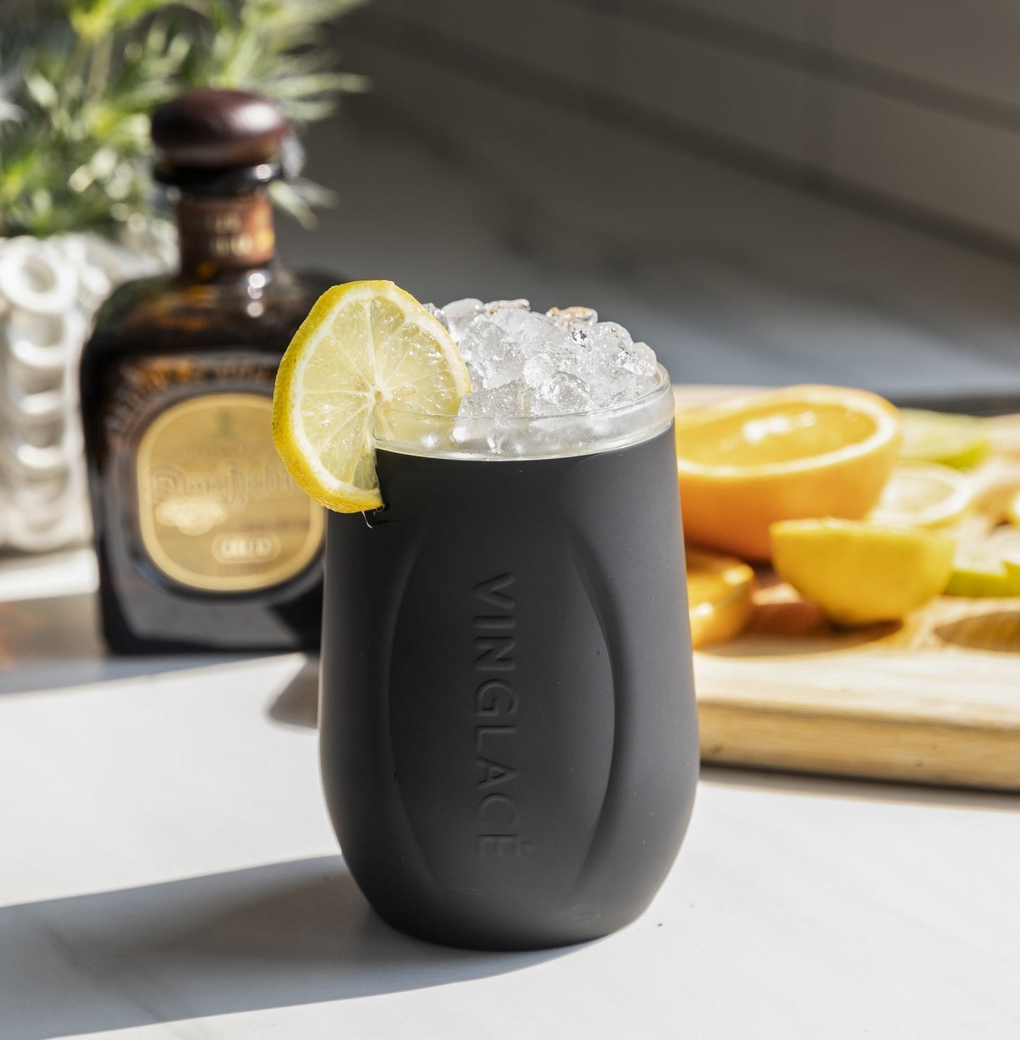 Glass Lined Wine Glass - themonogram manor 