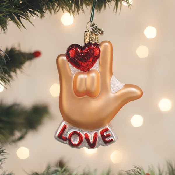 Love Sign Language Ornament - themonogram manor 