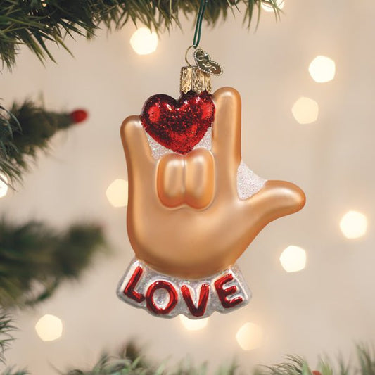 Love Sign Language Ornament - themonogram manor 