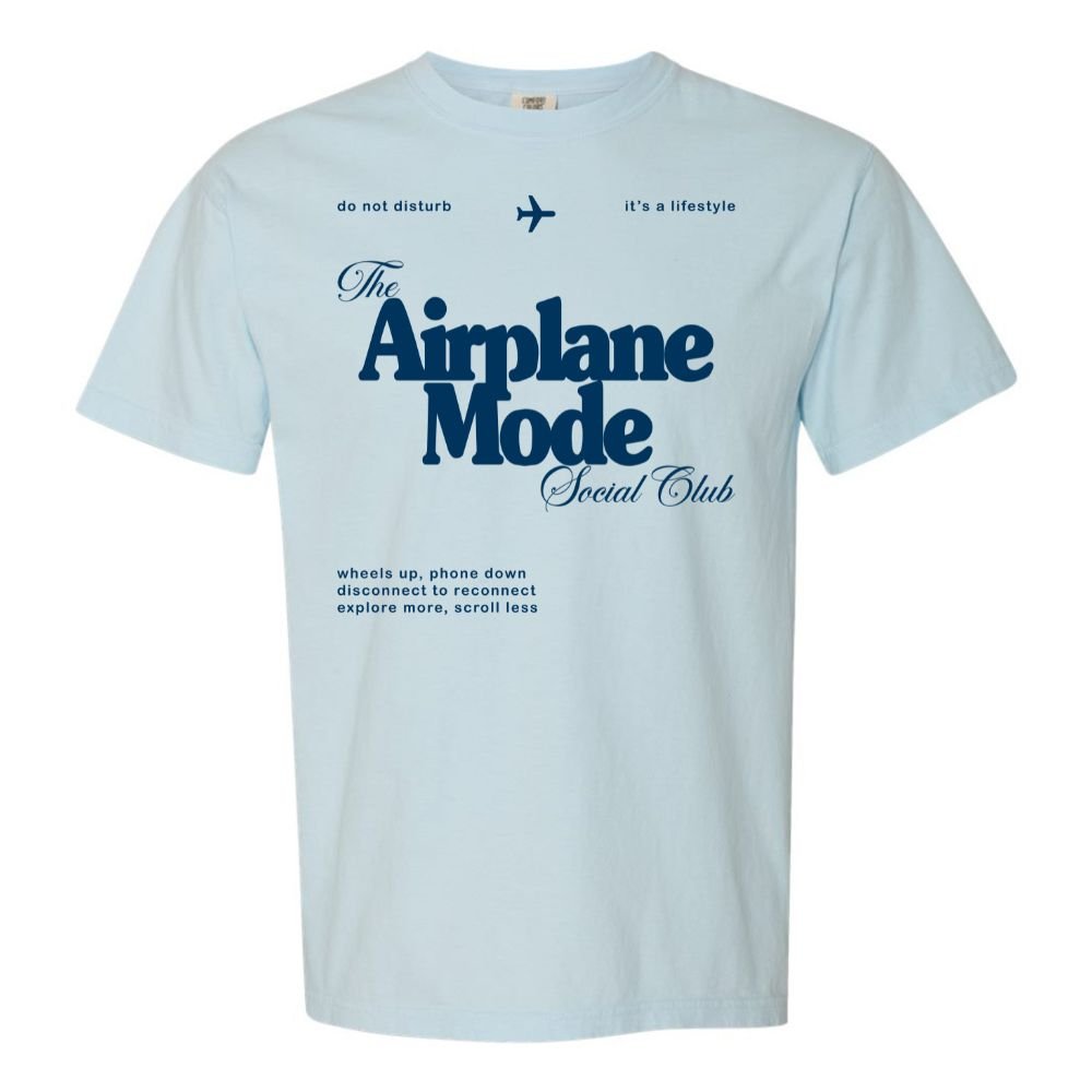 'Airplane Mode Social Club' T-Shirt - themonogram manor 