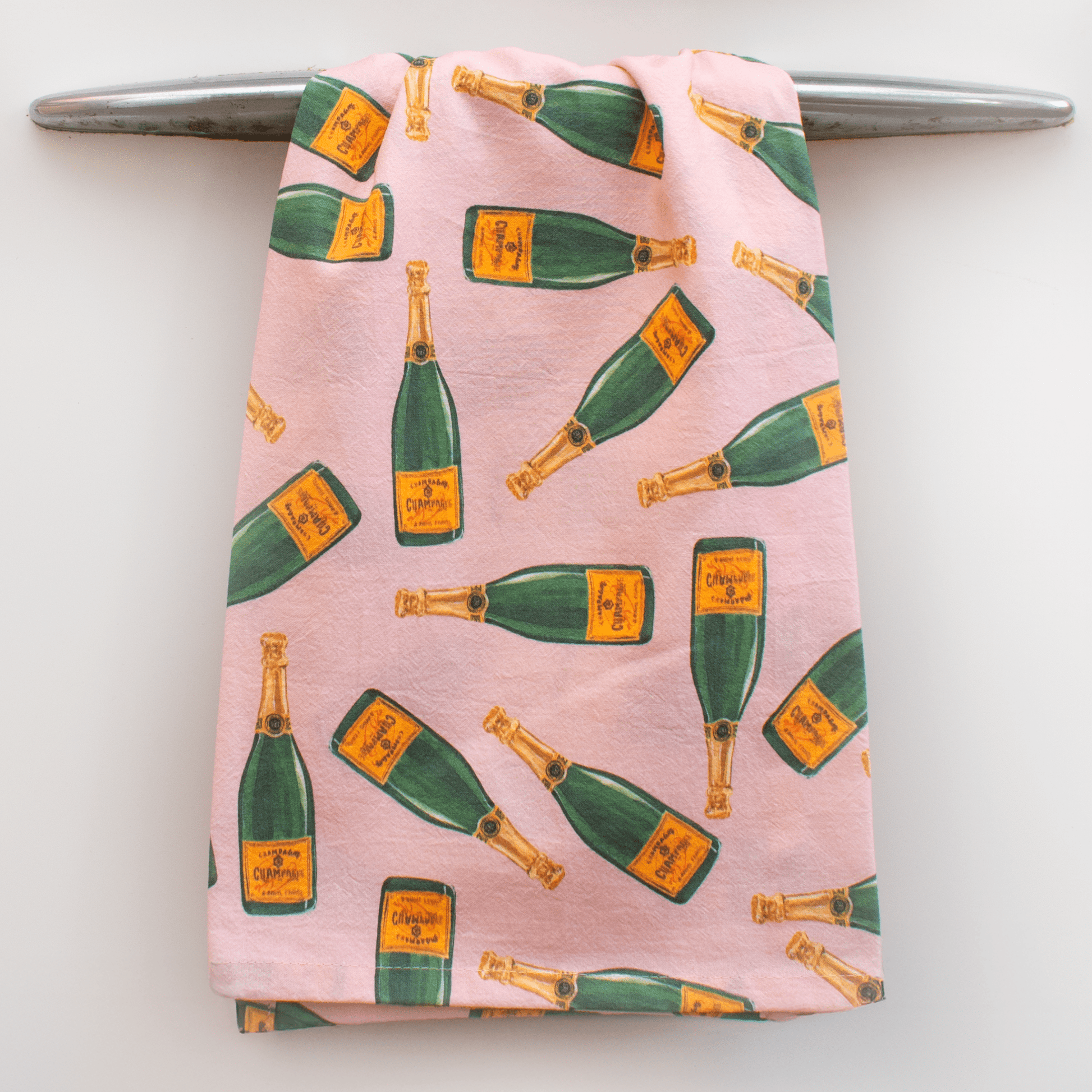 Champagne Bottles Tea Towel - themonogram manor 