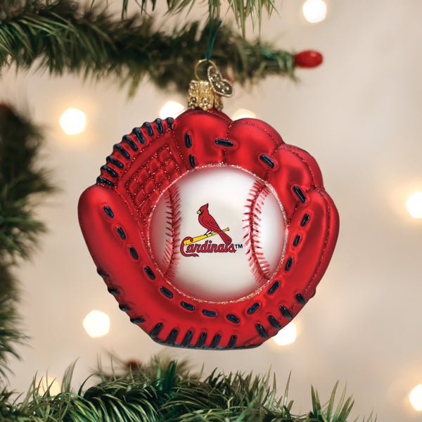 Cardinals Baseball Mitt Ornament - themonogram manor 