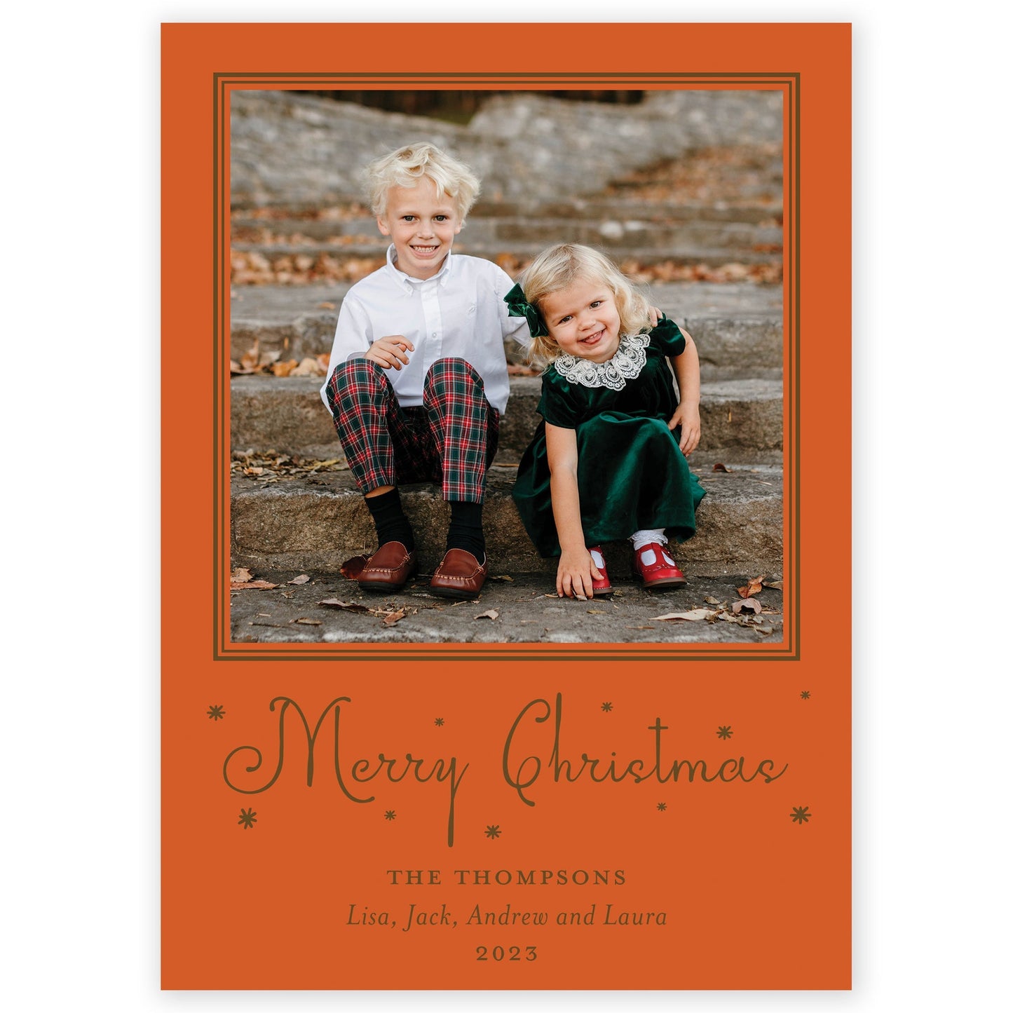 marmalade merry christmas drip holiday card - themonogram manor 