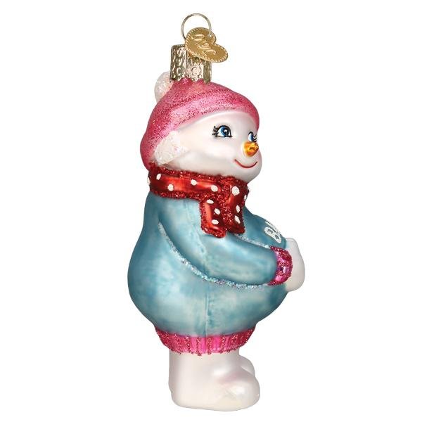 Expectant Snowlady Ornament - themonogram manor 