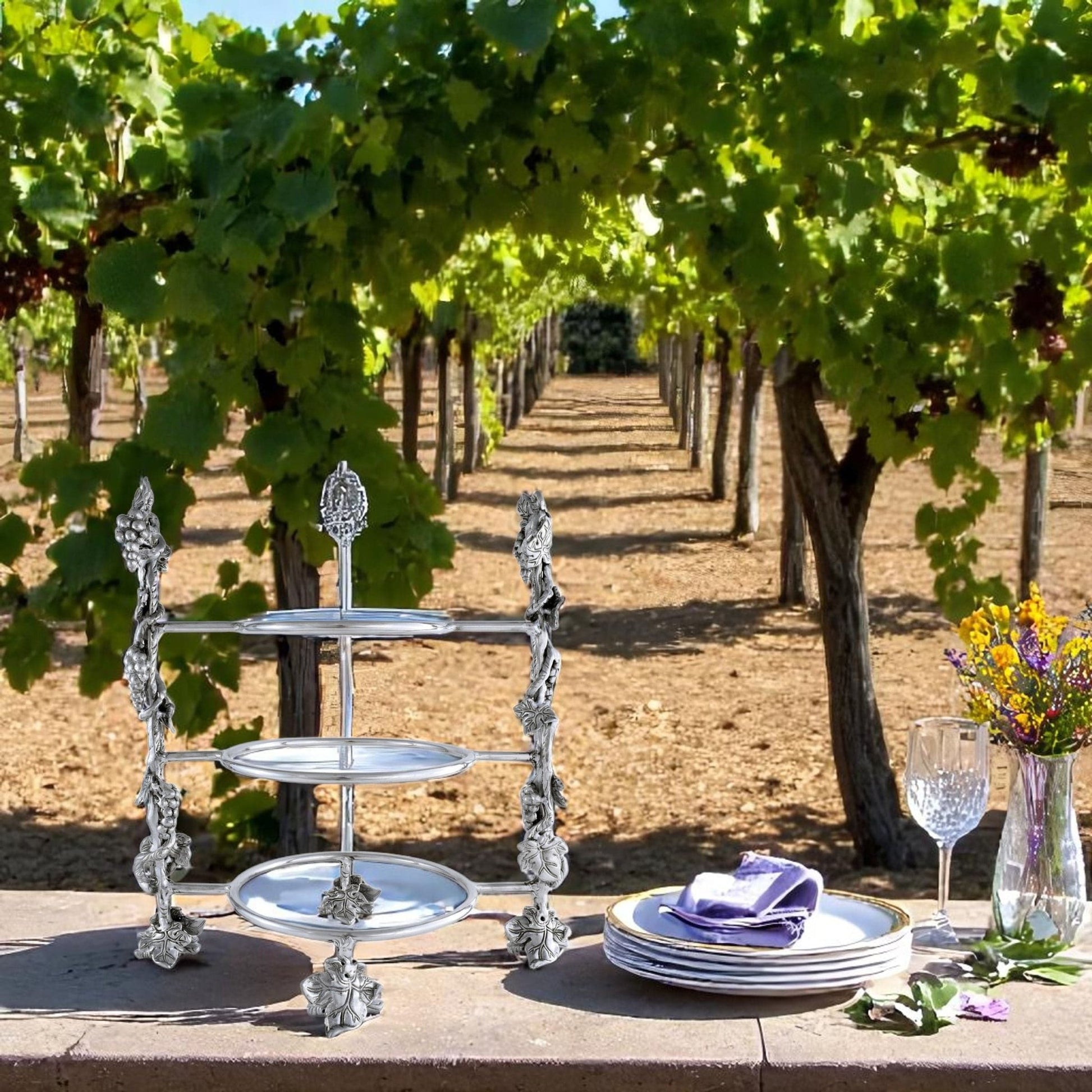 Grape Dinner Plate Caddy - themonogram manor 