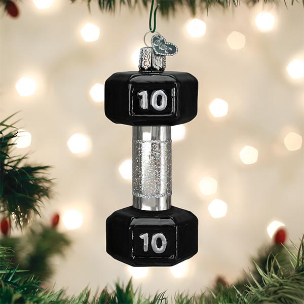 Dumbbell Ornament - themonogram manor 