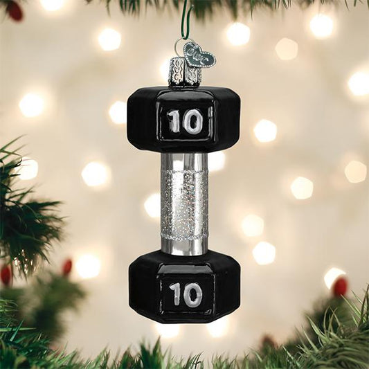 Dumbbell Ornament - themonogram manor 