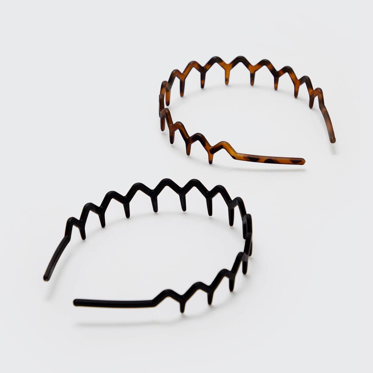 Zig Zag Headband 2pc - Black & Tort - themonogram manor 