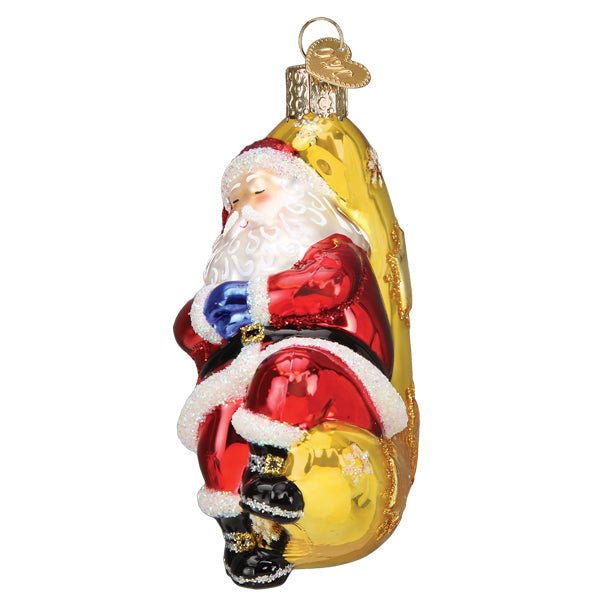 Moonlight Santa Ornament - themonogram manor 