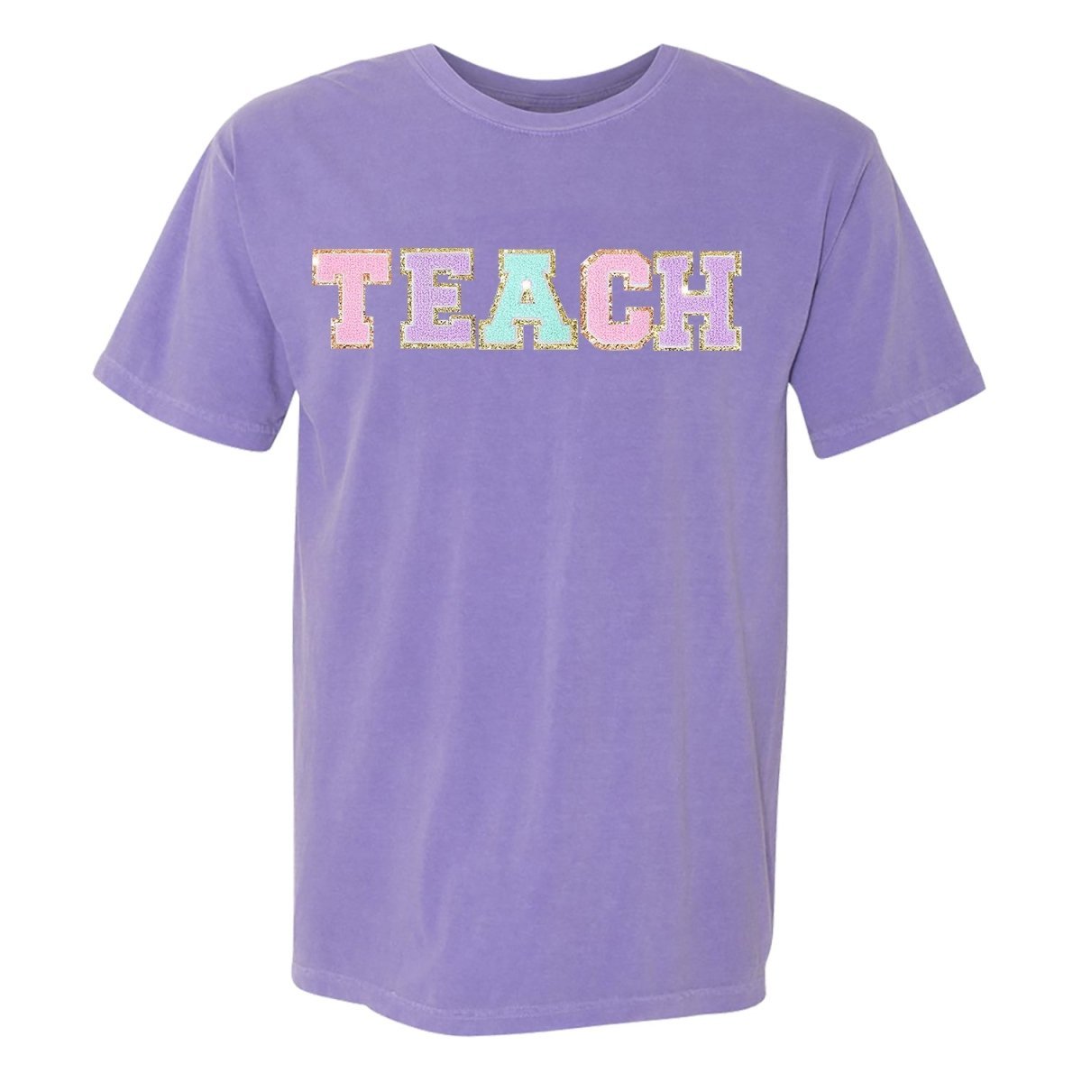 'Teach' Letter Patch T-Shirt - themonogram manor 