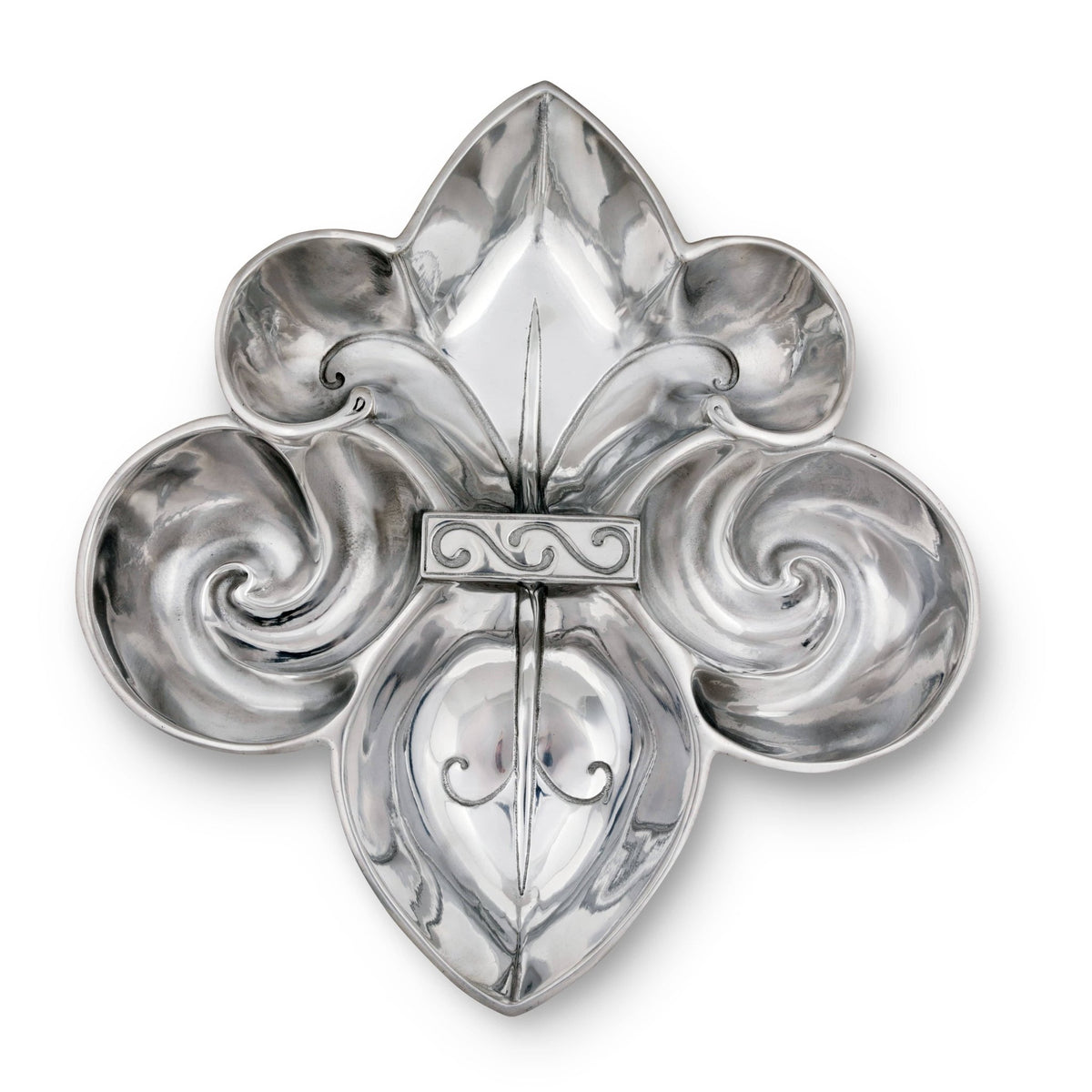 Fleur De Lis Serving Bowl 4 Compartment - themonogram manor 