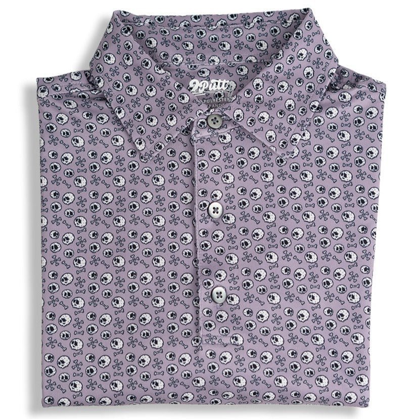 Skull and Bones Men's Polo - themonogram manor 
