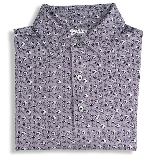 Skull and Bones Men's Polo - themonogram manor 