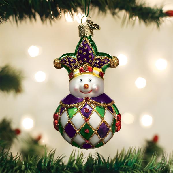 Harlequin Snowman - #themonogram manor #