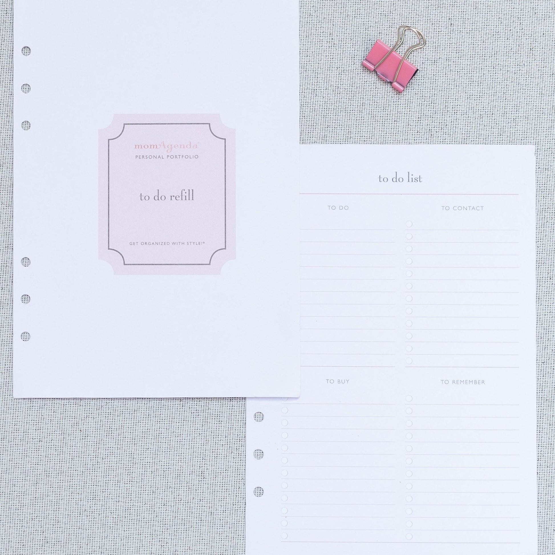 A5 Refills for Meal Planning, To - Do Lists & Notes - themonogram manor 