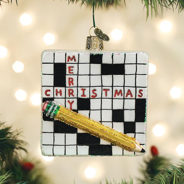 Crossword Puzzle Ornament - themonogram manor 