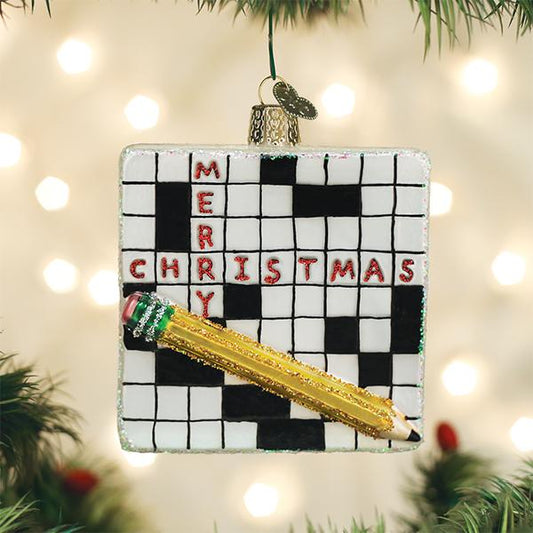 Crossword Puzzle Ornament - themonogram manor 