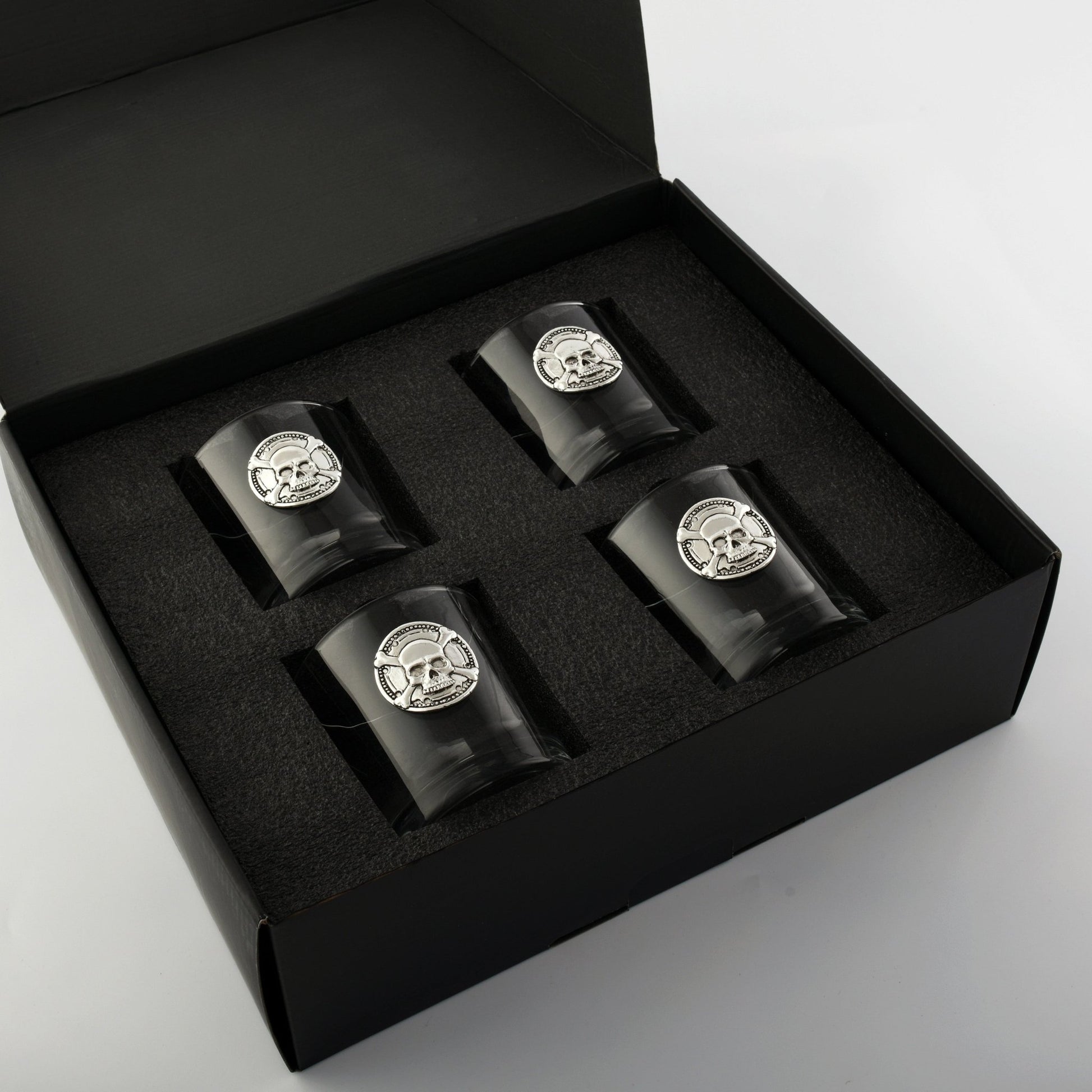 Skull Bar Glasses Set of 4 - themonogram manor 