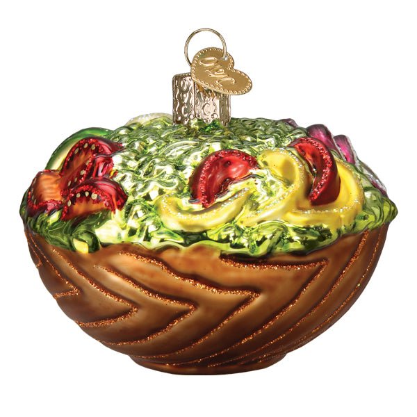 Bowl Of Salad Ornament - themonogram manor 