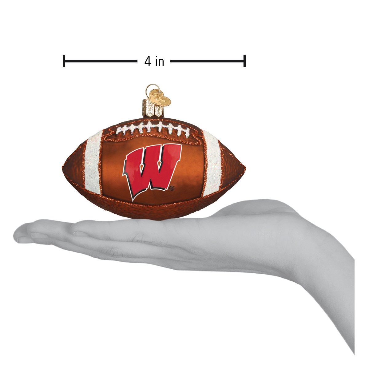 Wisconsin Football Ornament - themonogram manor 