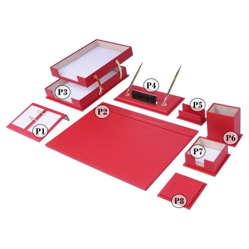 MOOG Desk Organizers And Accessories - Fully Customizable - 10 PCS - themonogram manor 