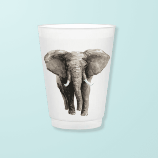 Elephant Frosted Cups - themonogram manor 