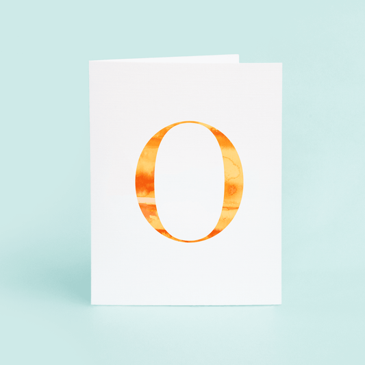 O Folded Card - themonogram manor 