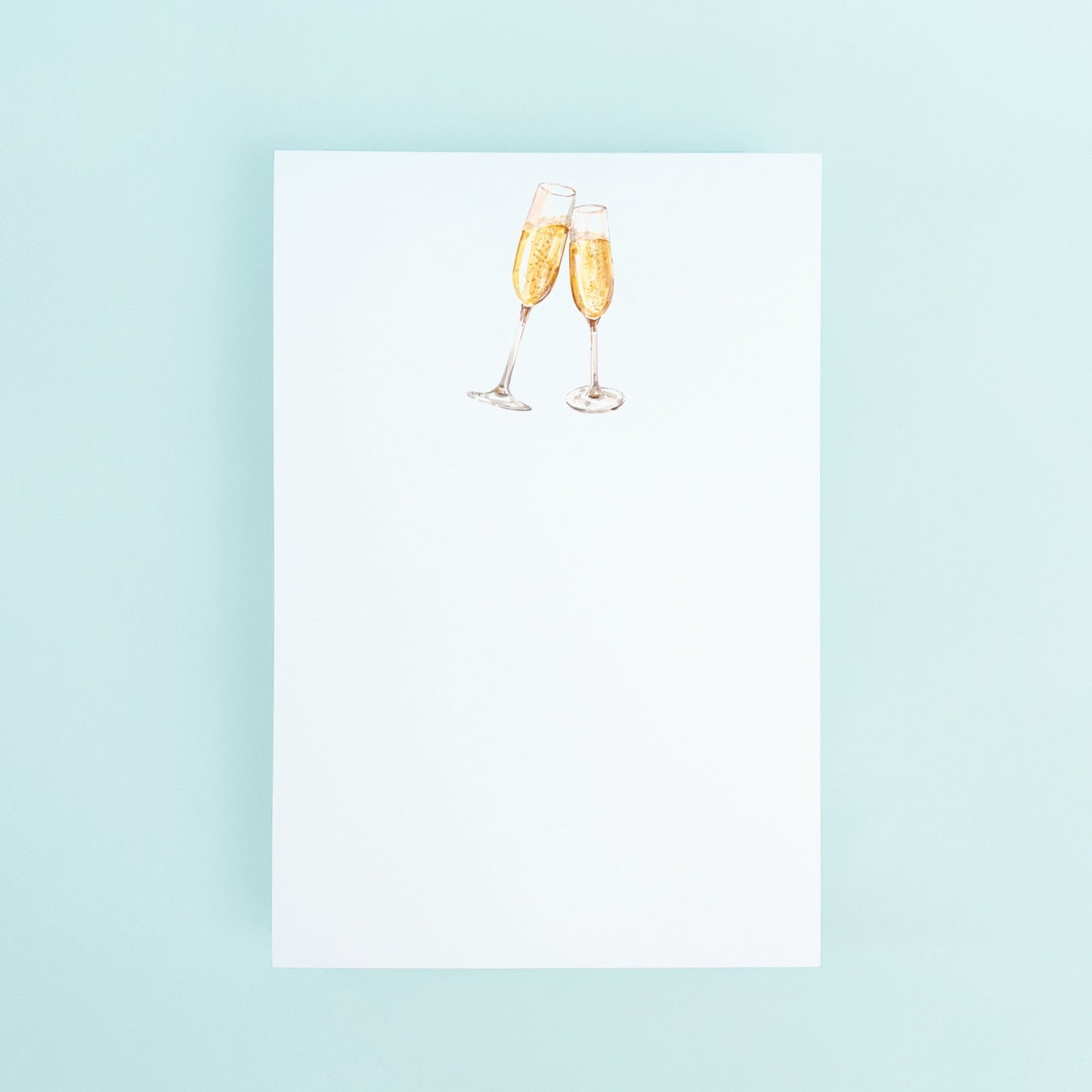 Champagne Clink Notepad - themonogram manor 