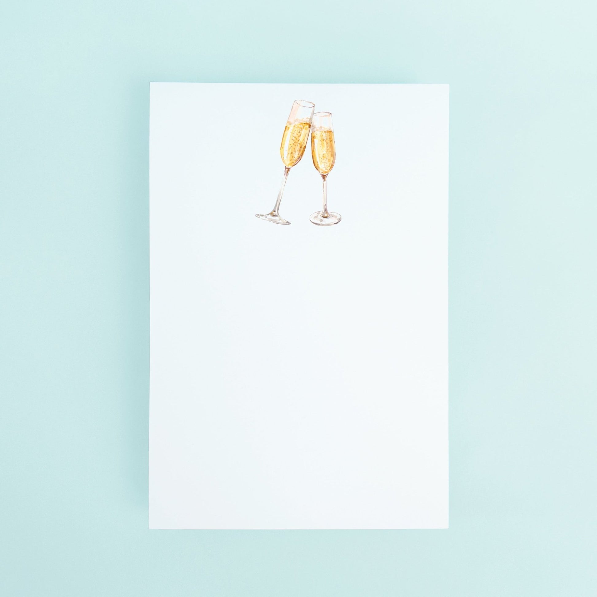 Champagne Clink Notepad - themonogram manor 