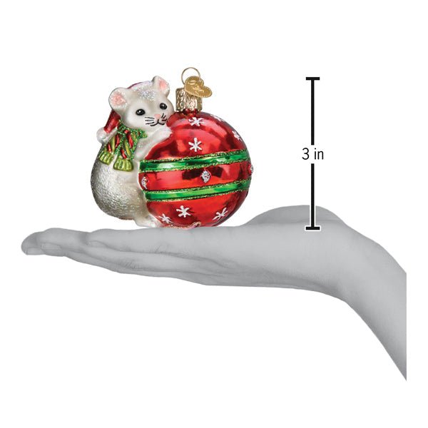Playful Christmas Mouse Ornament - themonogram manor 
