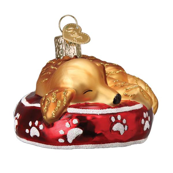 Sleepy Golden Retriever Ornament - themonogram manor 