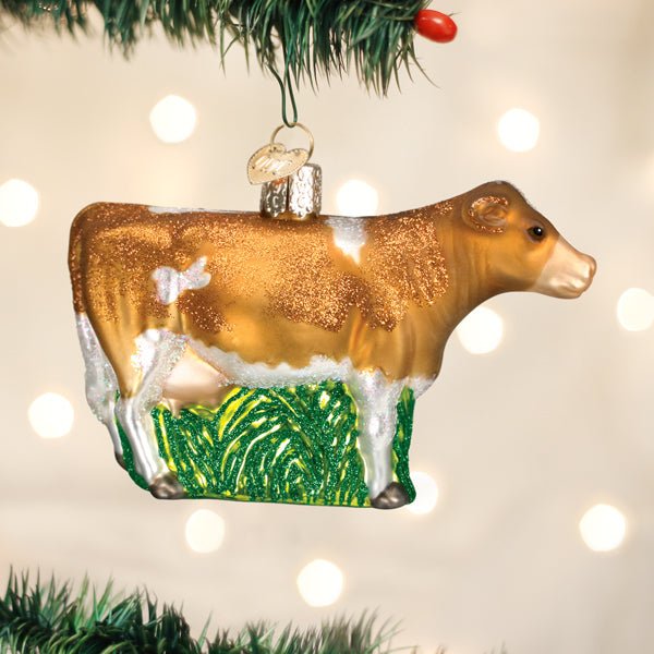 Brown Dairy Cow Ornament - themonogram manor 