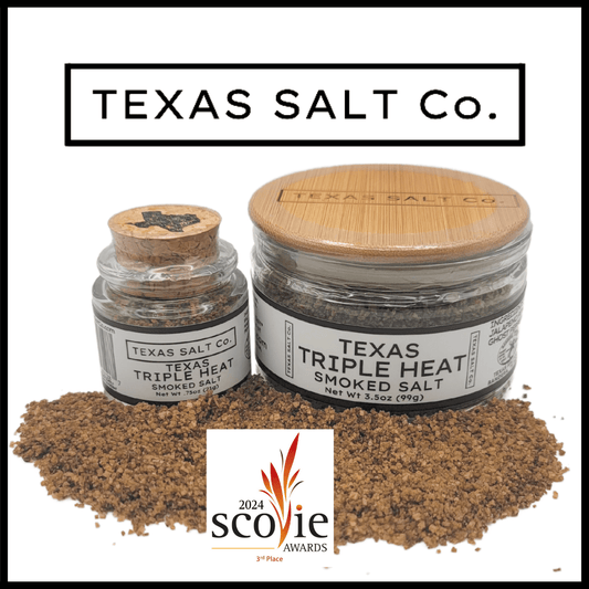 Texas Triple Heat Smoked Salt - themonogram manor 