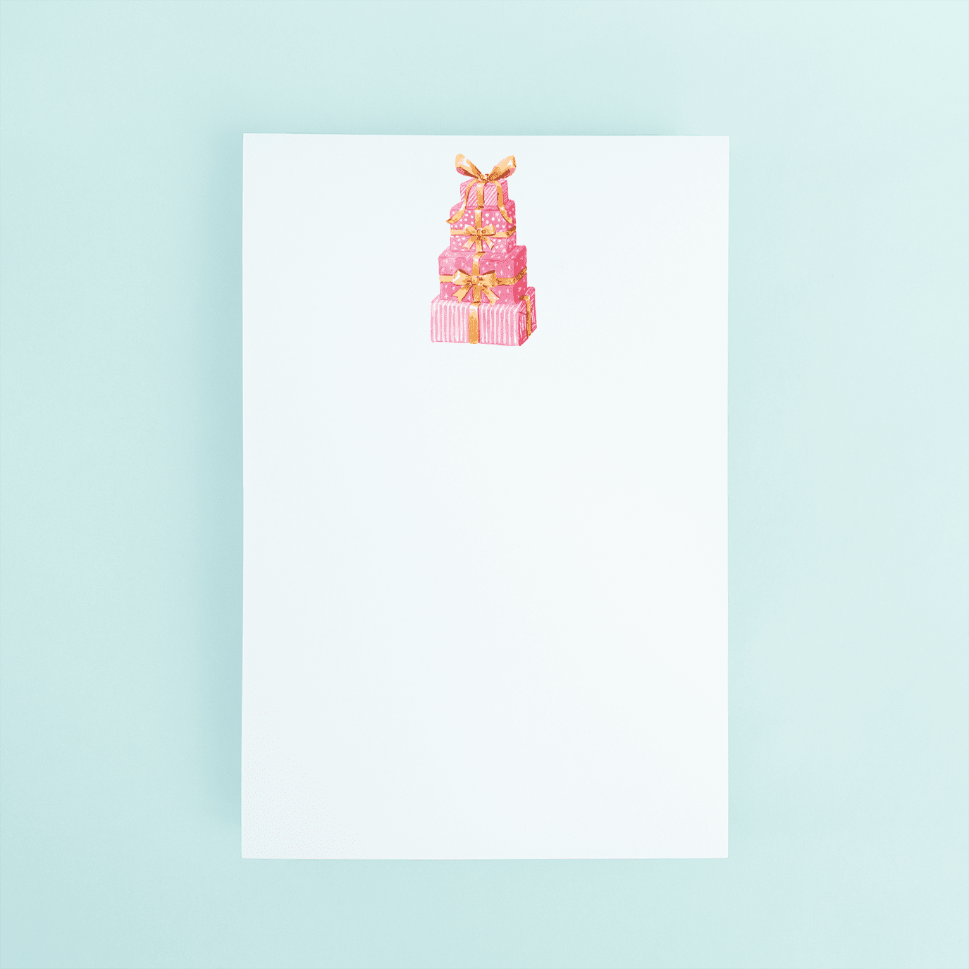 Pink Presents Notepad - themonogram manor 