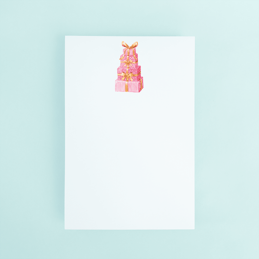 Pink Presents Notepad - themonogram manor 