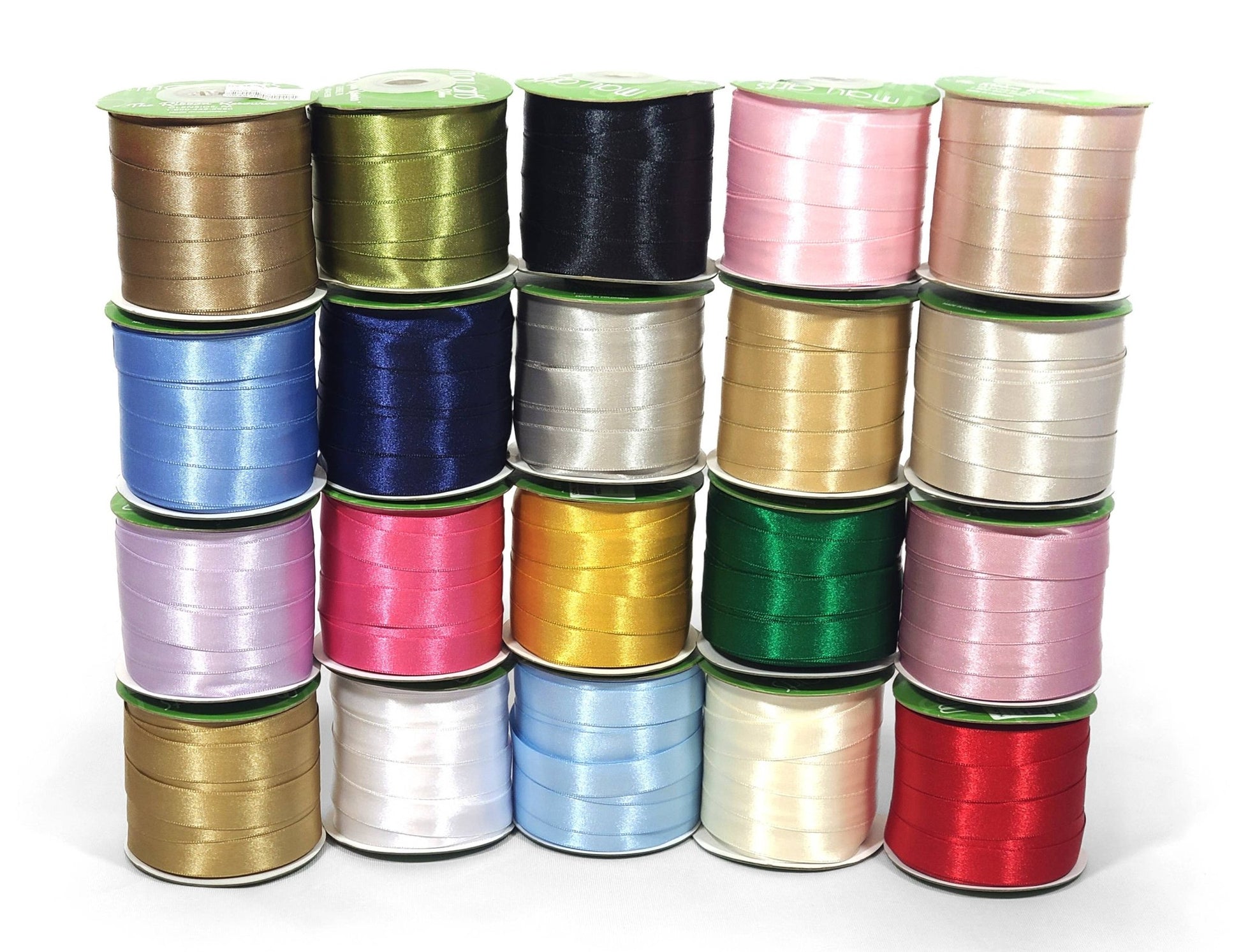 ~5/8"Luster Double Face Satin Ribbon, Light Fuchsia - themonogram manor 