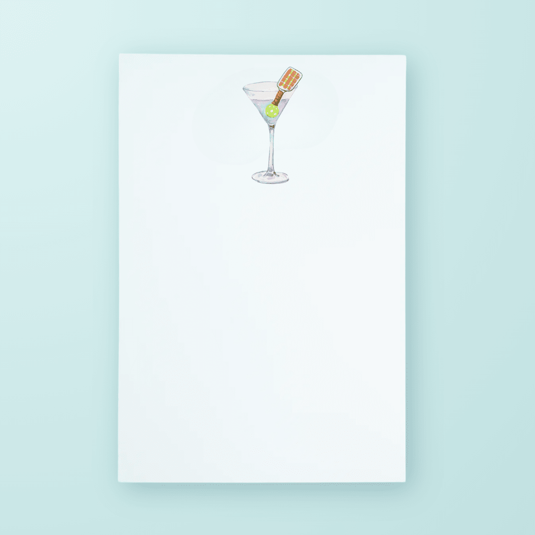 Pickleball Cocktail Notepad - themonogram manor 