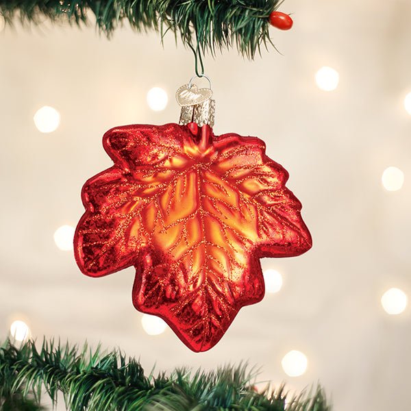 Red Maple Leaf Ornament - themonogram manor 