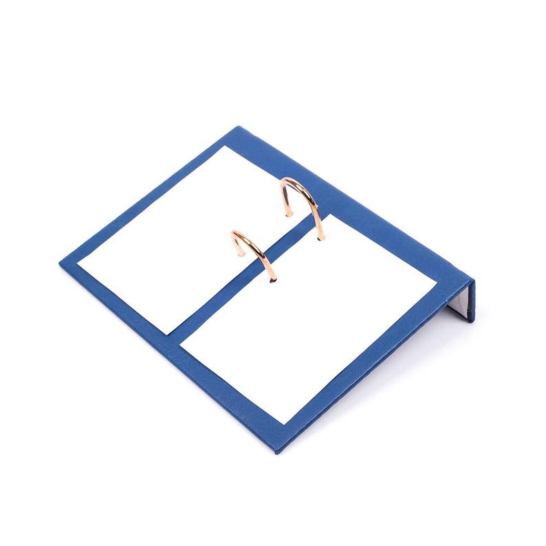 MOOG Leather Desk Set - Double Document Tray - Blue - 10 PCS - themonogram manor 